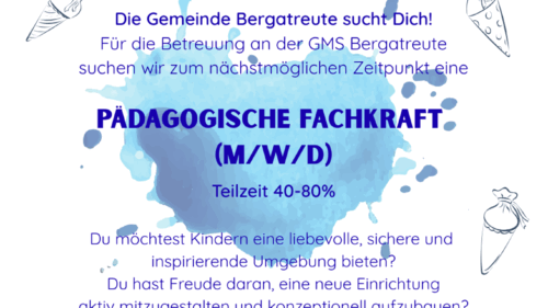Stellenanzeige: Pädagogische Fachkraft
